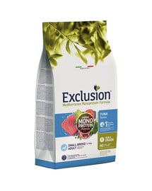 EXCLUSION MonoProtein Noble Grain small breed dogs mit Thunfisch für kleine Rassen 7 kg