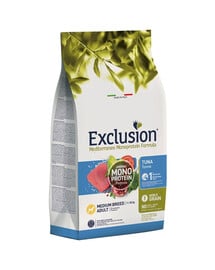 EXCLUSION MonoProtein Noble Grain medium breed dogs Thunfisch Hundefutter für mittlere Rassen 3 kg