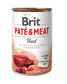 BRIT Pate&Meat beef 400 g Rinderpastete für Hunde