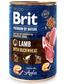 BRIT Premium by Nature Lamb and buckwheatn 400 g Lamm und Buchweizen natürliches Hundefutter