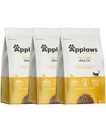 APPLAWS Cat Adult Chicken 6 kg (3x2 kg) mit Huhn für Katzen