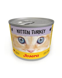 JOSERA Kitten Truthahn Nassfutter für Kätzchen Dose 200g