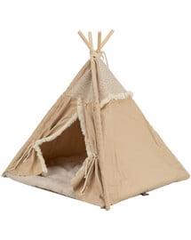 TRIXIE Boho Tipi geschlossenes Haustierbett für einen Hund oder eine Katze