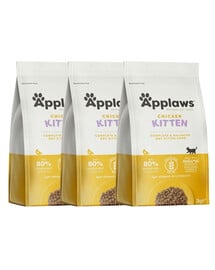 APPLAWS Cat Kitten Chicken 6 kg (3x2 kg) mit Huhn für Kätzchen