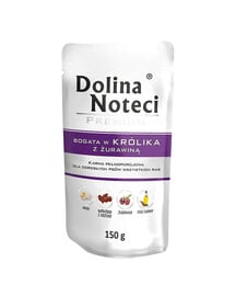 DOLINA NOTECI Premium Reichhaltig für Kaninchen mit Preiselbeeren 150g