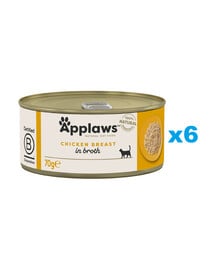 APPLAWS Cat Adult Chicken Breast pierś z kurczaka 6x70 g