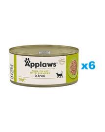 APPLAWS Cat Adult Tuna with Seaweed in Broth Thunfisch mit Algen in Brühe 6x 156 g