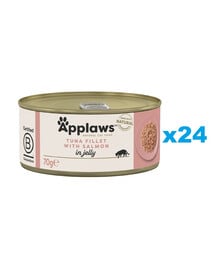 APPLAWS Cat Adult Thunfisch und Lachs in Gelee 24x 70g