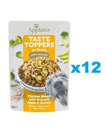 APPLAWS Taste Toppers Hähnchenbrust, Brokkoli und Quinoa in Brühe 12 x 85 g