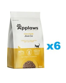 APPLAWS Cat Adult Chicken 2,4 kg (6x400 g) mit Huhn für Katzen