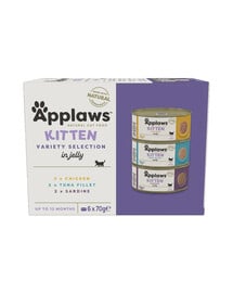 APPLAWS Nassfutter Dose Multipack für junge Katzen 6 x 70 g