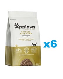 APPLAWS Cat Adult Chicken and Lamb 2,4 kg (6x400 g) Huhn und Lamm für erwachsene Katzen