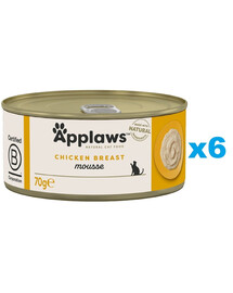 APPLAWS Cat Adult Mousse mit Huhn 6x70g