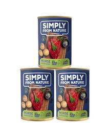 SIMPLY FROM NATURE Mokra karma dla psa Konina z ziemniakami 3 x 400 g