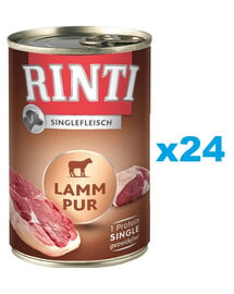 RINTI Singlefleisch Lamb Pure 24x400 g monoproteinowa jagnięcina