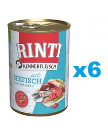 RINTI Kennerfleisch Sea Fish Ryby morskie 6x400 g