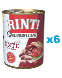 RINTI Kennerfleisch Duck kaczka 6x400 g