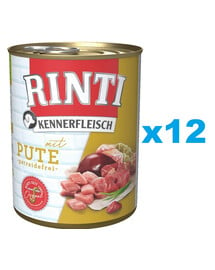 RINTI Kennerfleisch Turkey indyk 12x400 g