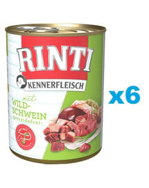 RINTI Kennerfleisch Wild boar dzik 6x800 g