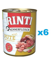 RINTI Kennerfleisch Turkey indyk 6x800 g