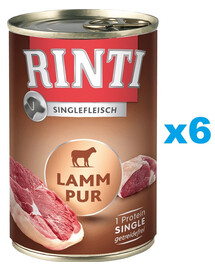 RINTI Singlefleisch Lamb Pure 6x400 g monoproteinowa jagnięcina