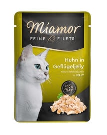 MIAMOR Feline Filets Kurczak i drób w galaretce 24x100 g