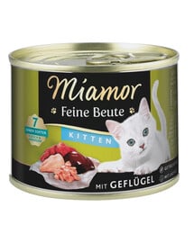 MIAMOR Feine Beute Kitten Poultry z drobiem dla kociąt 12x185g