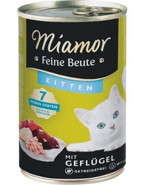 MIAMOR Feine Beute Kitten Poultry z drobiem dla kociąt 12x400g