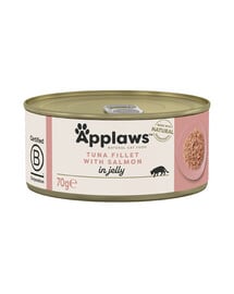 APPLAWS Cat Adult Tuna Fillet with Salmon in Jelly tuńczyk i łosoś w galarecie 70g