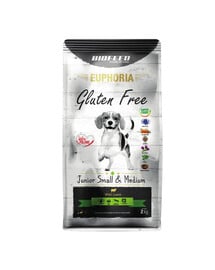 EUPHORIA Gluten Free z jagnięciną dla szczeniąt małych i średnich ras 2 kg