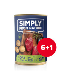 SIMPLY FROM NATURE HUNDENASSENFUTTER 6 x 400 g + 1 GRATIS