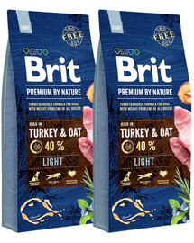 BRIT Premium By Nature Light 30 kg (2 x 15 kg)