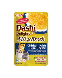 Cat Dashi Delights Silky Broth Kurczak i tuńczyk 40g