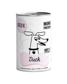 PEPE Duck 99% (kaczka) 400 g monoproteinowa karma