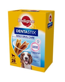 DentaStix (średnie rasy) przysmak dentystyczny dla psów 28 szt. - 4x180g