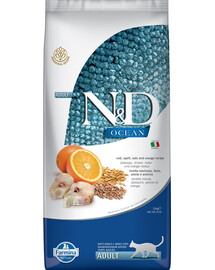 N&D Ocean Cat Adult Cod, Spelt, Oats & Orange 10 kg