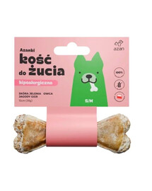 Kość ze skóry jelenia dla psa S/M 12cm