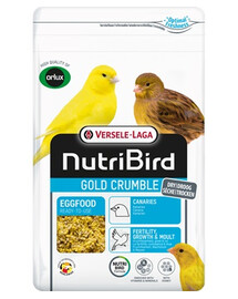 NutriBird Gold Crumble Canaries 1kg suchy pokarm jajeczny dla żółtych kanarków