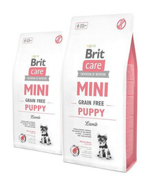 BRIT Care Mini Grain Free Mini Puppy lamb 14 kg (2 x 7 kg)