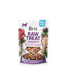 Raw Treat Freeze Dried Immunity 40 g przysmak liofilizowany jagnięcina i kurczak z probiotykami dla psa