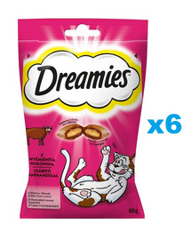 DREAMIES 6x60 g przysmak dla kota z wyśmienitą wołowiną