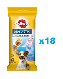 PEDIGREE DentaStix (małe rasy) przysmak dentystyczny dla psów 54 szt. - 18x45g