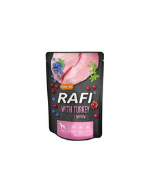 Rafi mokra karma dla dorosłych psów wszystkich ras z indykiem saszetka 300 g