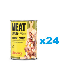 JOSERA Meatlovers Menu Kurczak z marchewką 400 g x 24