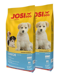 JOSERA JosiDog Junior Trockenfutter für heranwachsende Welpen aller Rassen 2x15 kg