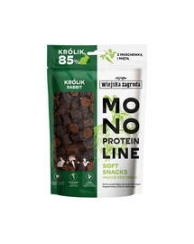 WIEJSKA ZAGRODA Snacks mit Kaninchen Monoprotein weich für Hunde 115 g