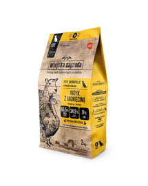 WIEJSKA ZAGRODA Trockenfutter Pute mit Lamm für adulte Hunde M getreidefrei 2 kg
