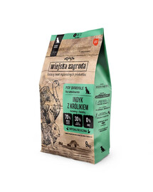 WIEJSKA ZAGRODA Trockenfutter Pute mit Kaninchen für adulte S Hunde getreidefrei 9 kg