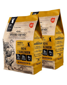 WIEJSKA ZAGRODA Trockenfutter Pute mit Huhn für Kätzchen getreidefrei 2x400 g