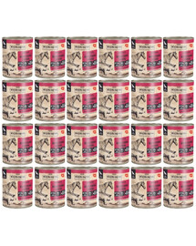 WIEJSKA ZAGRODA Nassfutter Schweine- und Pferdefleisch für adulte Hunde getreidefrei 24x800 g